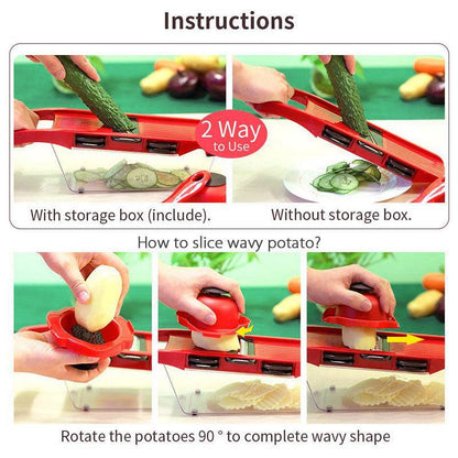 Vegetable Slicer (6-in-1) - Simply Conveniently