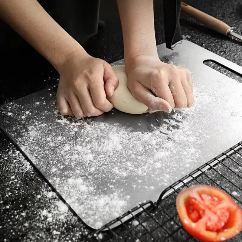 New Cutting Board for Kitchen 316 Stainless Steel Chopping Board Thickened Board Double Sided Food Grade Fruit Meat Chopping