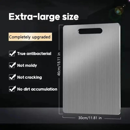 New Cutting Board for Kitchen 316 Stainless Steel Chopping Board Thickened Board Double Sided Food Grade Fruit Meat Chopping