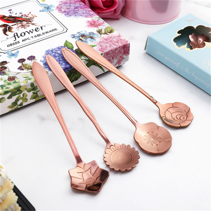 Flower Spoon Set (8PCS) - Simply Conveniently