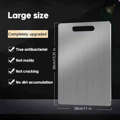 New Cutting Board for Kitchen 316 Stainless Steel Chopping Board Thickened Board Double Sided Food Grade Fruit Meat Chopping